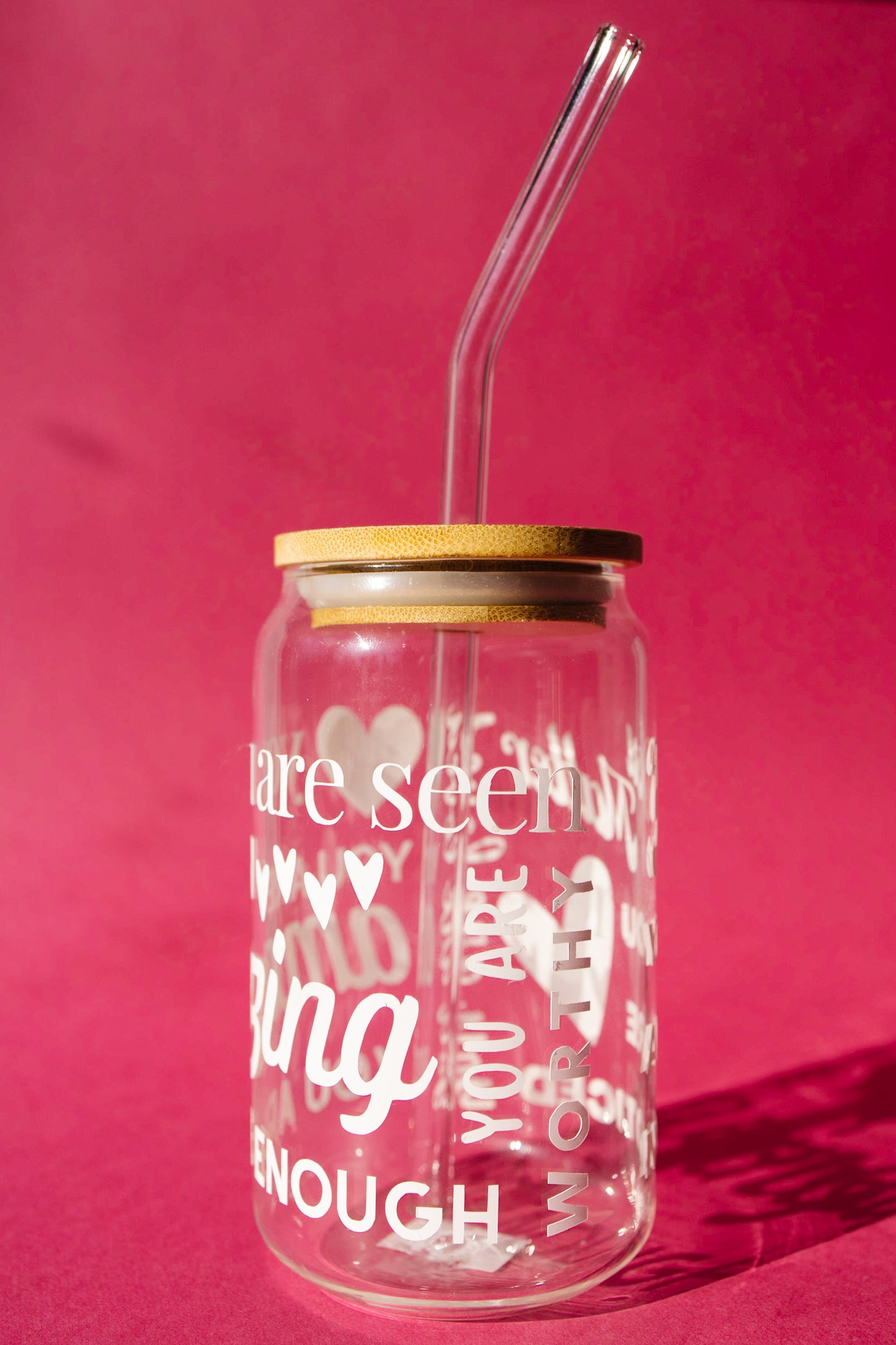 'You Matter' Glass Can Cup