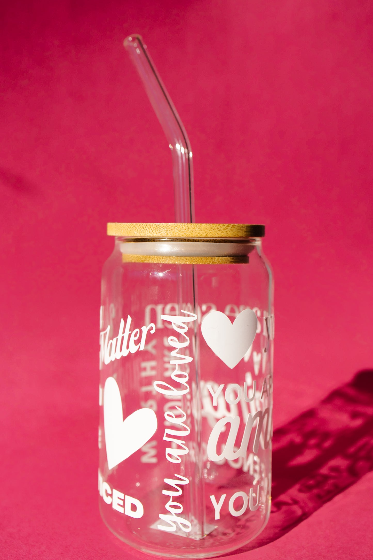 'You Matter' Glass Can Cup