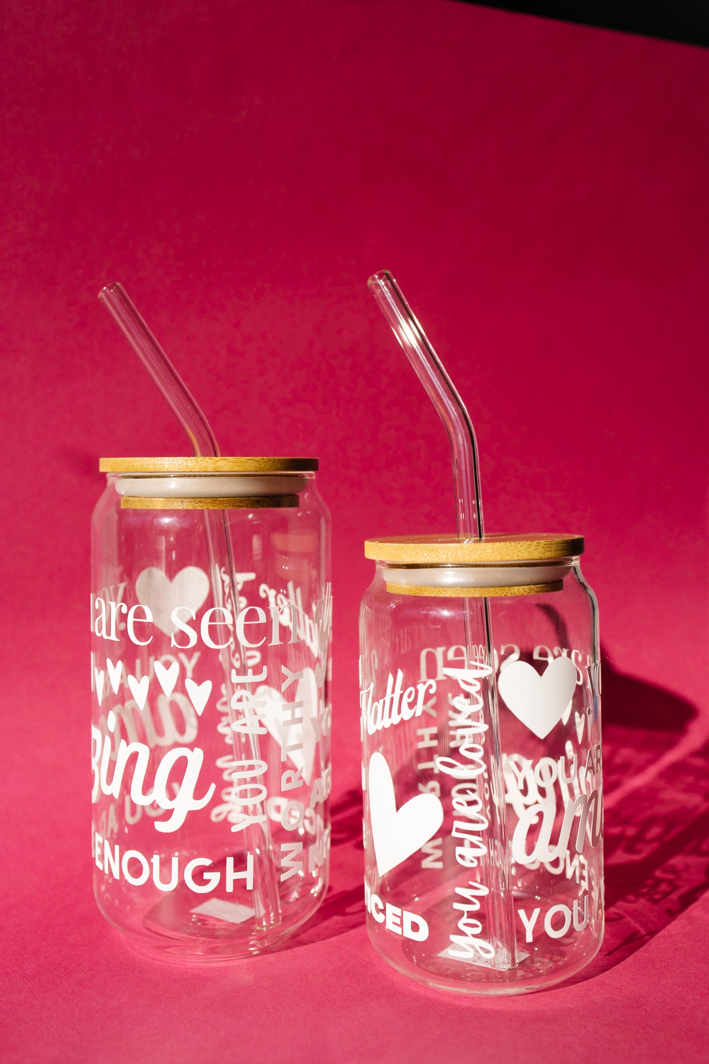 'You Matter' Glass Can Cup
