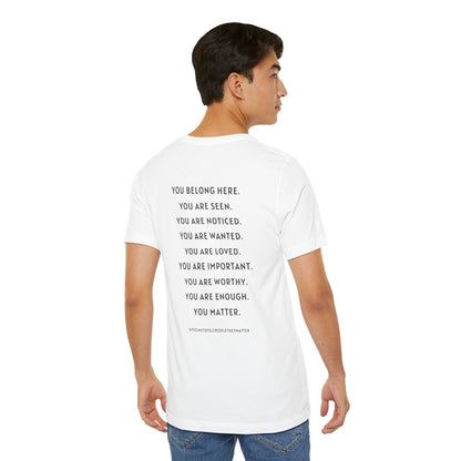 Tell People They Matter T-Shirt | Inspirational Graphic Tee for Kindness, Compassion & Everyday Connection