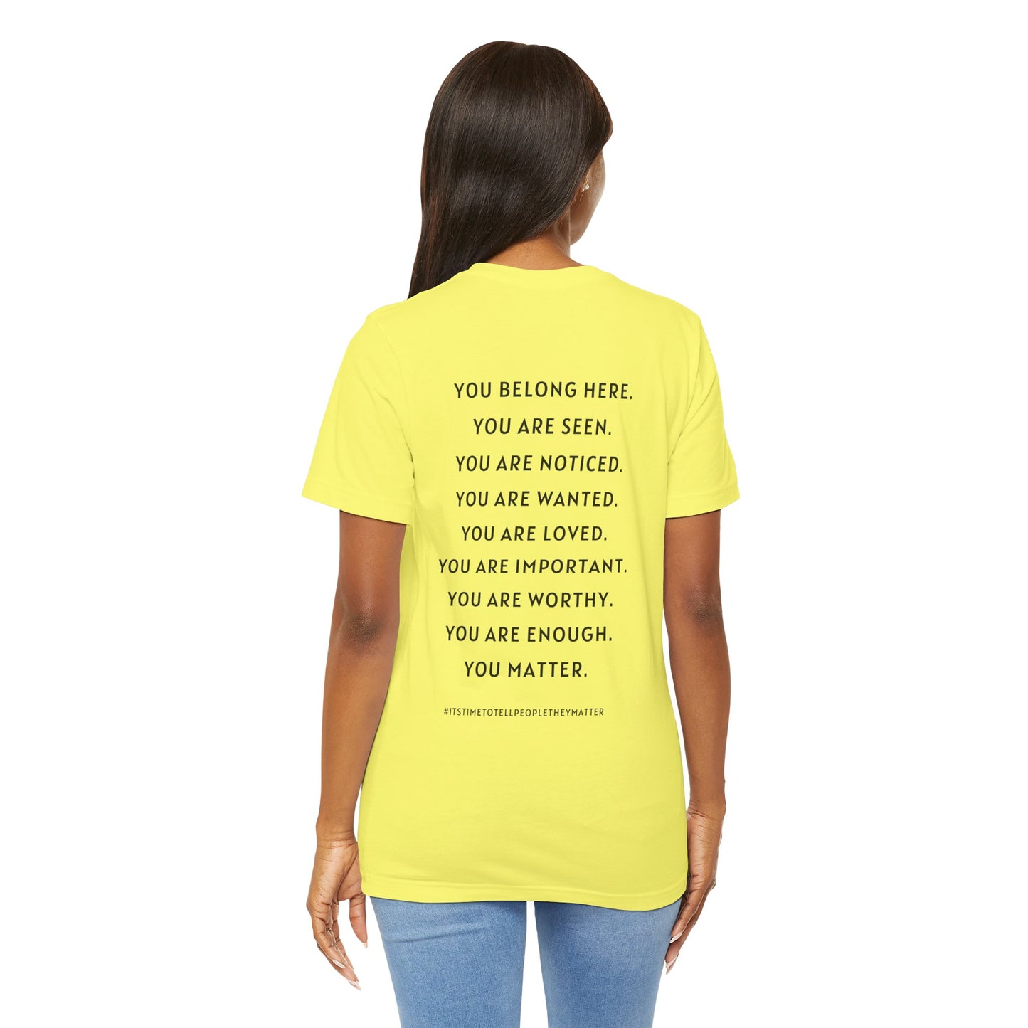 Tell People They Matter T-Shirt | Inspirational Graphic Tee for Kindness, Compassion & Everyday Connection