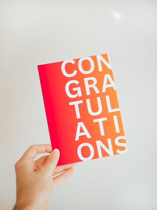 'Congratulations' Greeting Card