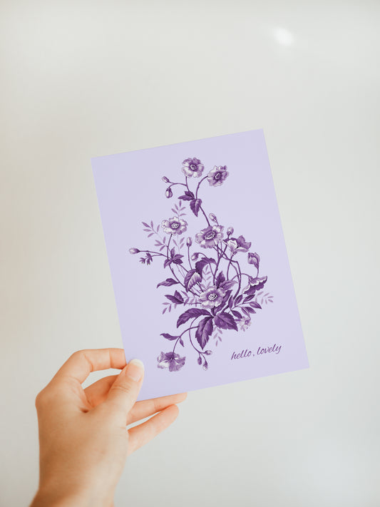 'Hello, Lovely' Greeting Card