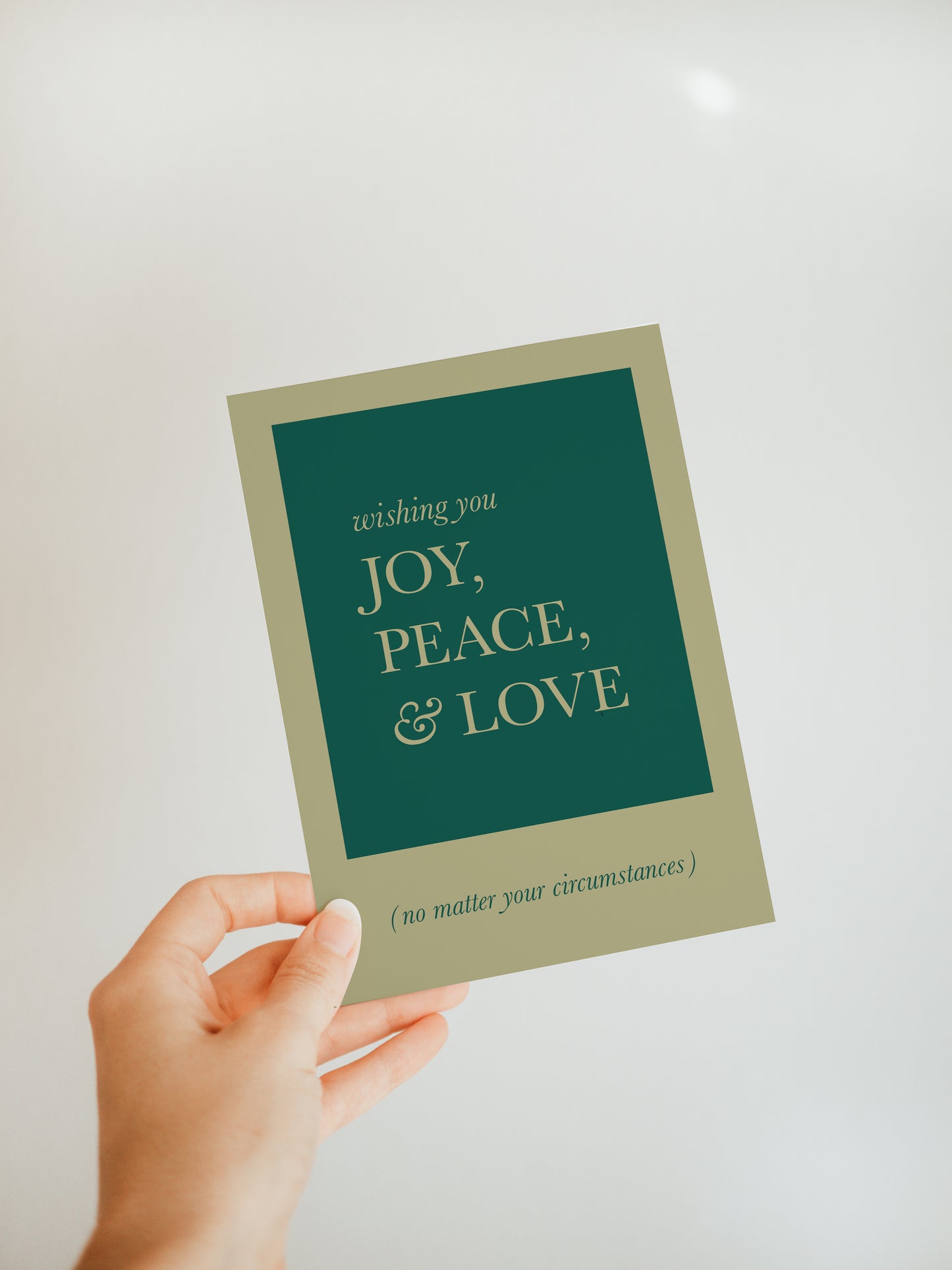 'Wishing You Joy, Peace, & Love...' Greeting Card