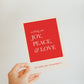 'Wishing You Joy, Peace, & Love...' Greeting Card