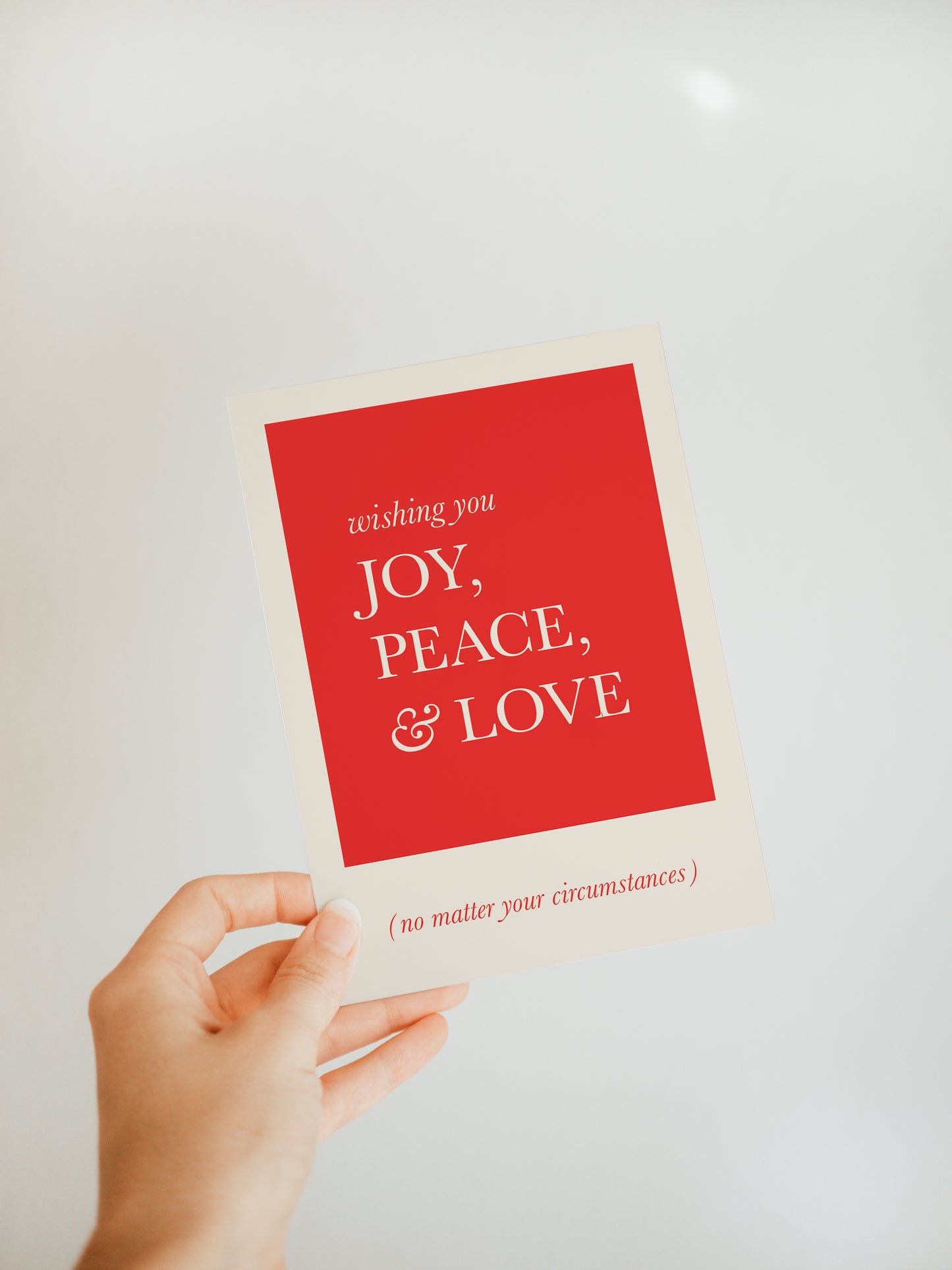 'Wishing You Joy, Peace, & Love...' Greeting Card