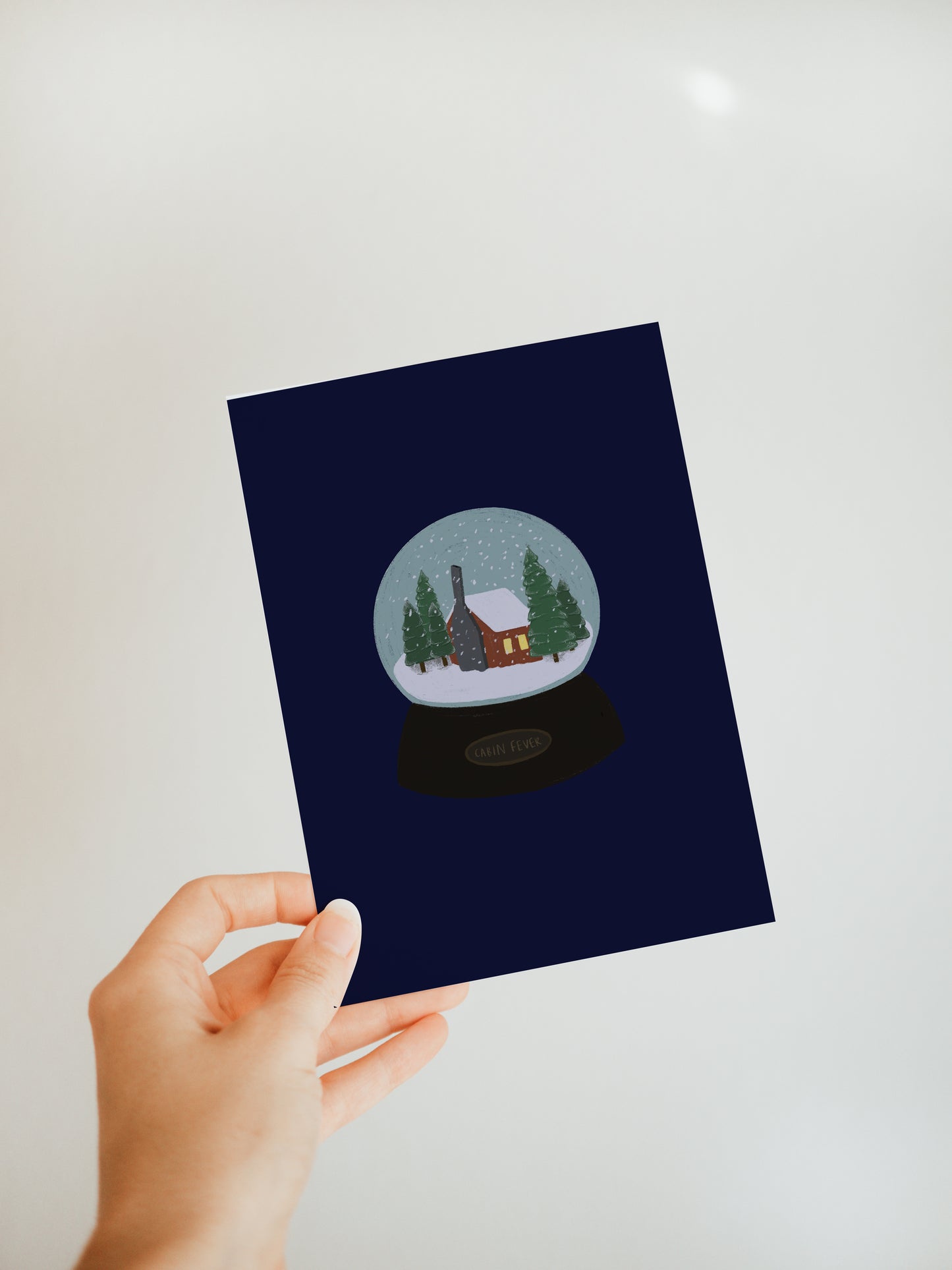 Snow globe card